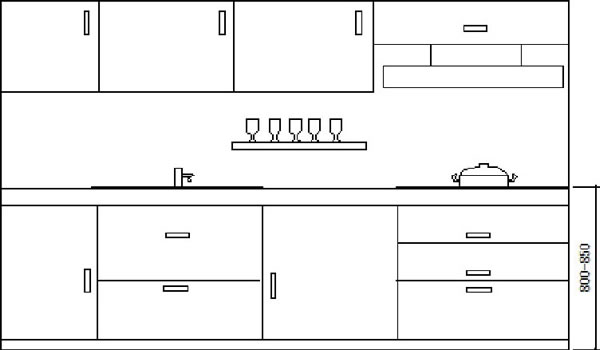 圖3 統一臺面高度設計圖例