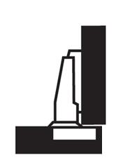 隱藏式鉸鏈100度，零曲柄